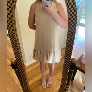 Beige Puffy Bottom Dress